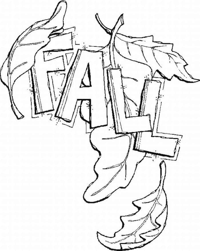 Fall Coloring Pages For Kindergarten