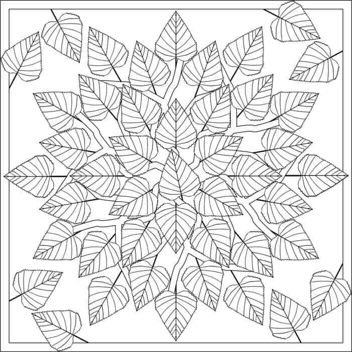 Fall Leaves Coloring Pages Printable