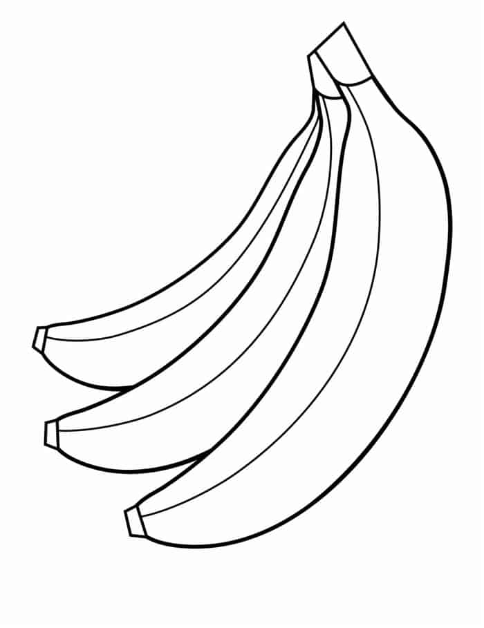 Free Banana Coloring Pages