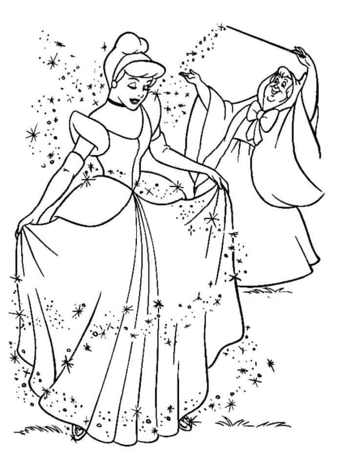 Free Cinderella Coloring Pages