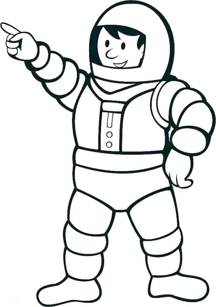 Free Coloring Pages Astronaut Helmet
