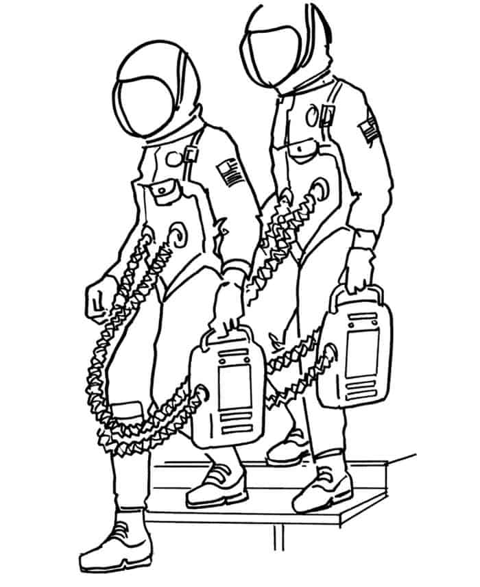 Free Coloring Pages Astronaut