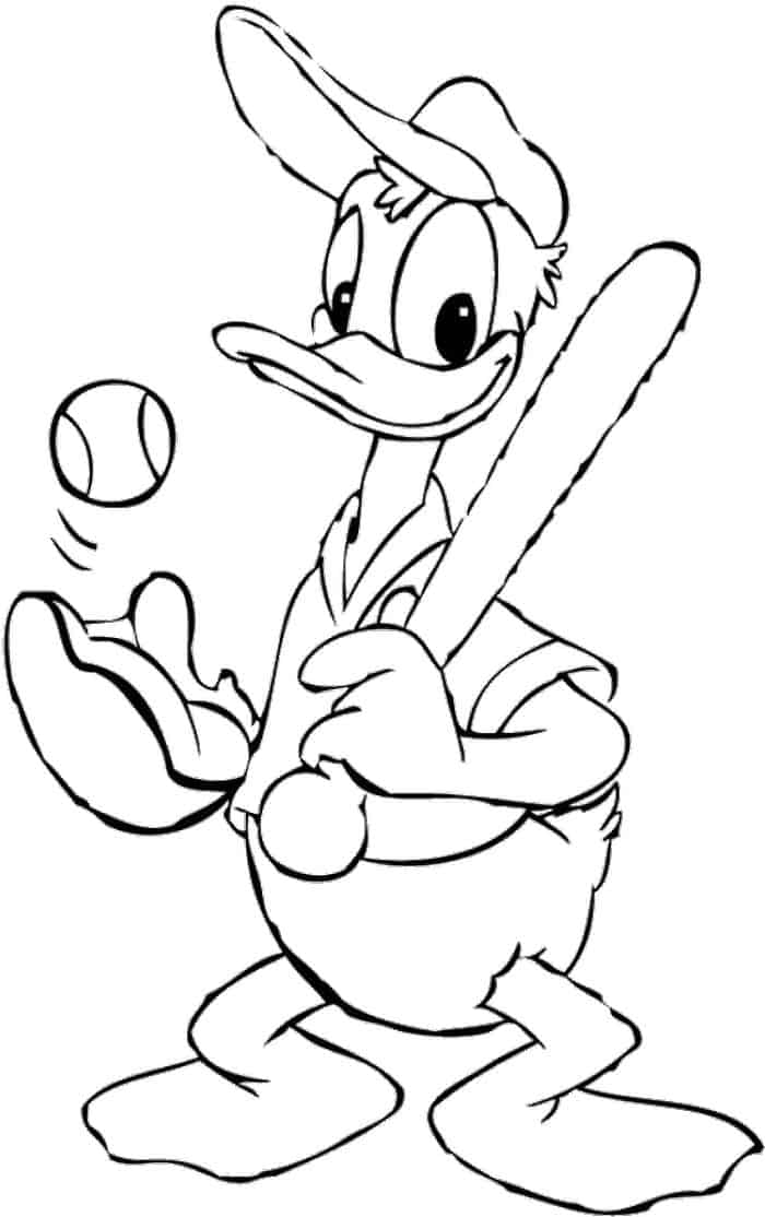 Free Coloring Pages Baseball