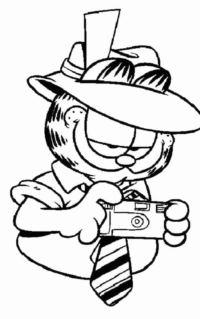 Free Coloring Pages Garfield 1