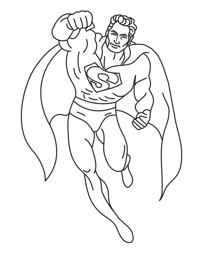 Free Coloring Pages Superman