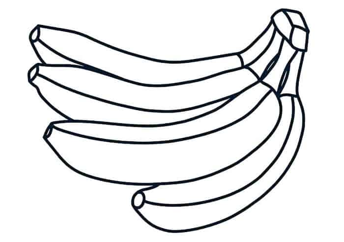 Free Printable Banana Coloring Pages