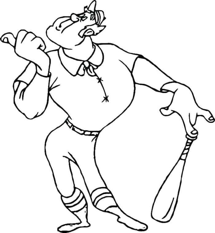 Free Printable Baseball Coloring Pages