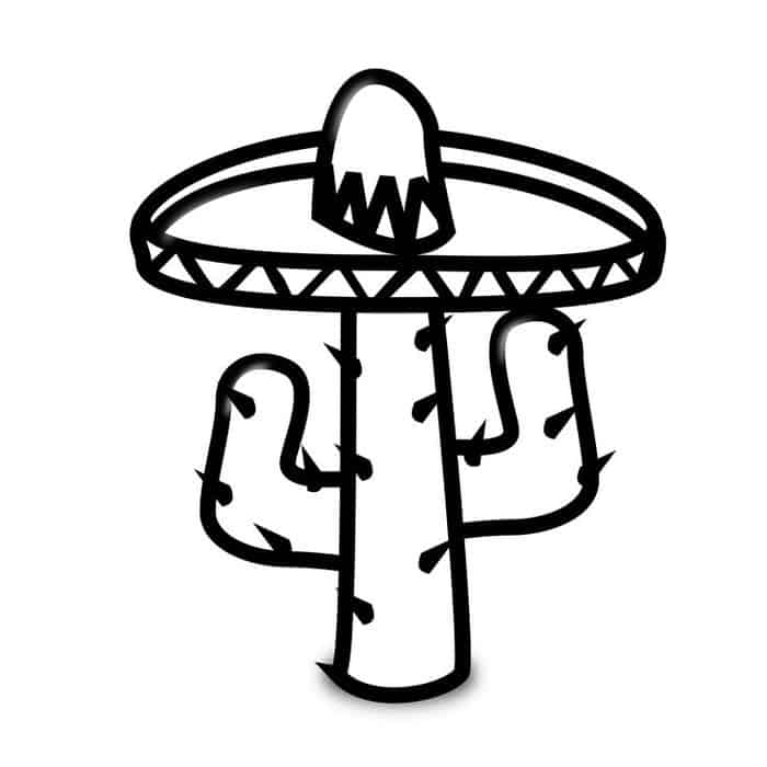Free Printable Cactus Coloring Pages