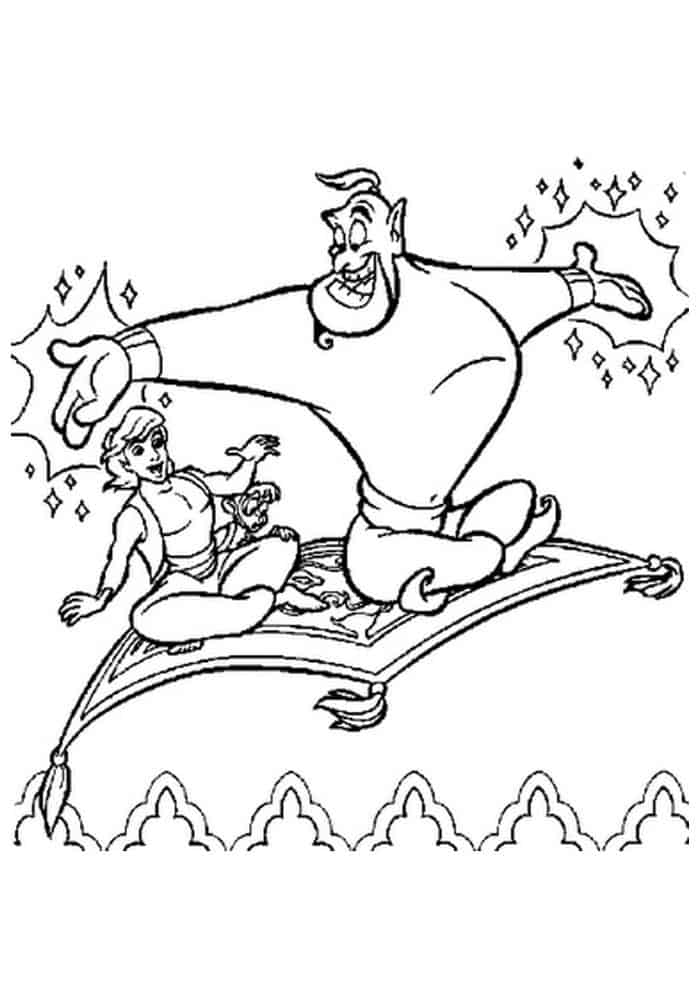 Free Printable Coloring Pages Of Aladdin