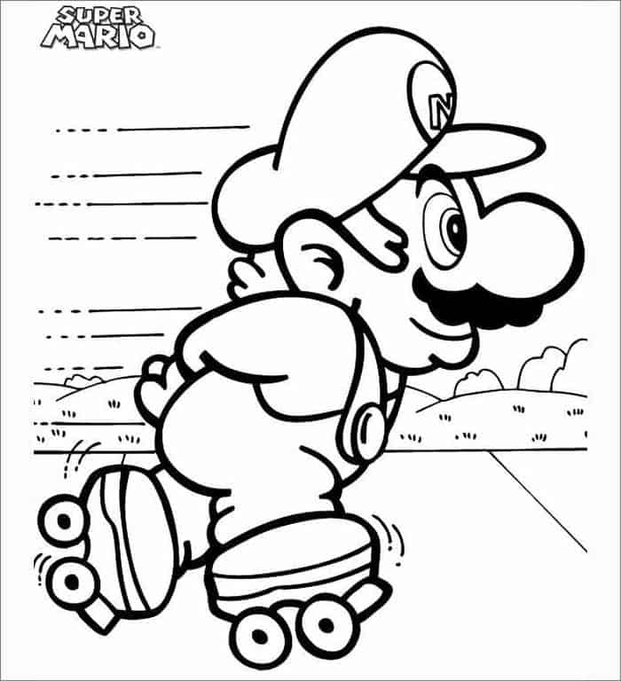 Free Printable Mario Coloring Pages