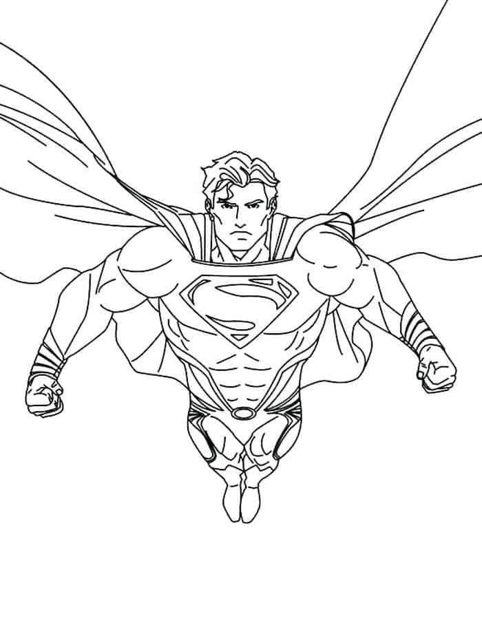 Free Superman Coloring Pages