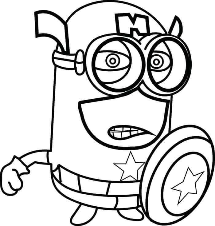 Funny Minion Coloring Pages
