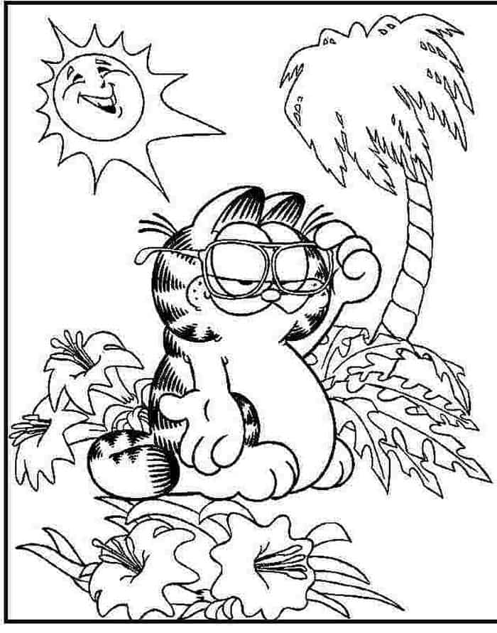 Garfield Coloring Pages 1