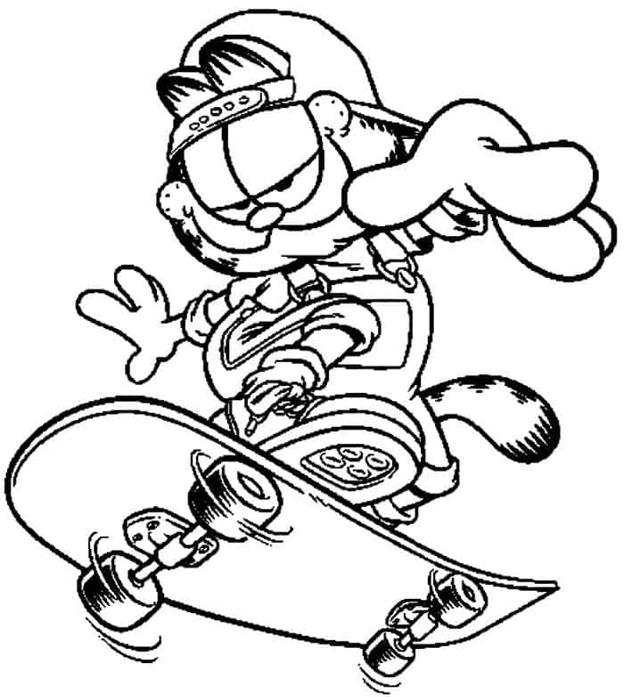 Garfield Coloring Pages Pdf 1