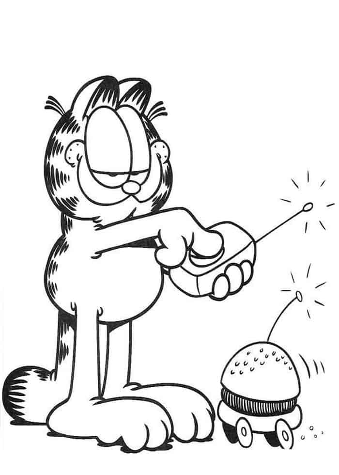 Garfield Netflix Coloring Pages 1