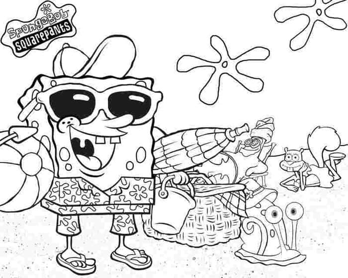 Gary Spongebob Coloring Pages