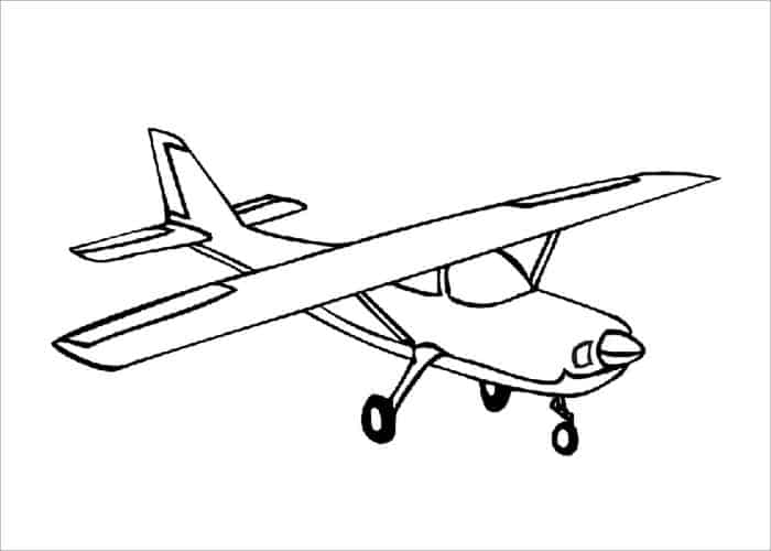 Geebee Airplane Coloring Pages