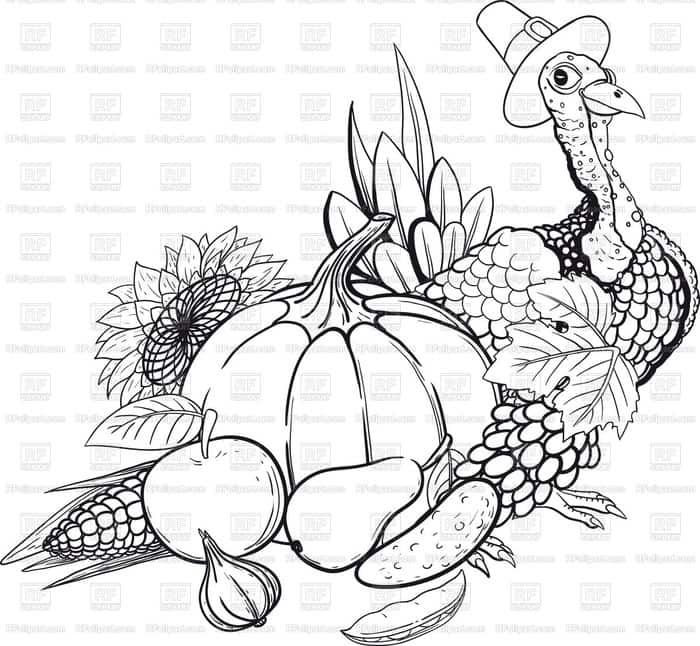 Happy Thanksgiving Coloring Pages