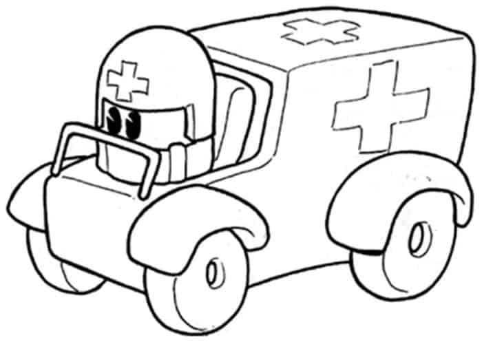 Lego Ambulance Coloring Pages