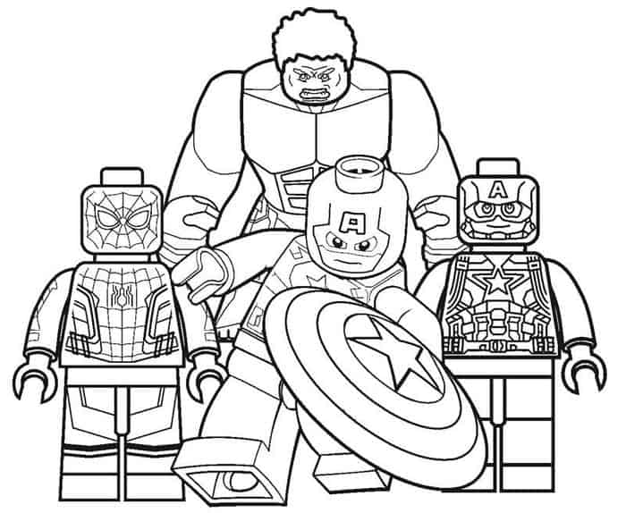 Lego Avengers Coloring Pages