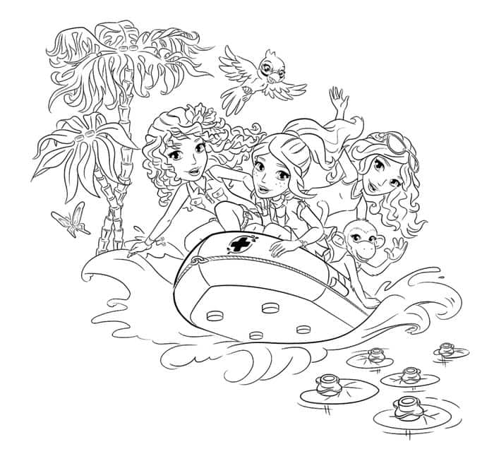 Lego Friends Coloring Pages