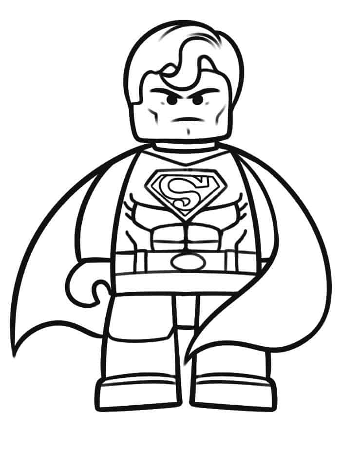 Lego Superman Coloring Pages