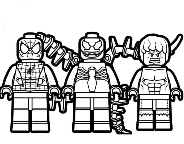 Lego Venom Coloring Pages