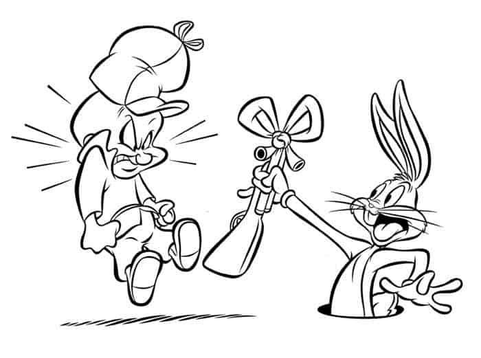 Looney Tunes Duffy Coloring Pages Jpg 1