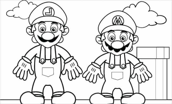 Mario Brothers Coloring Pages