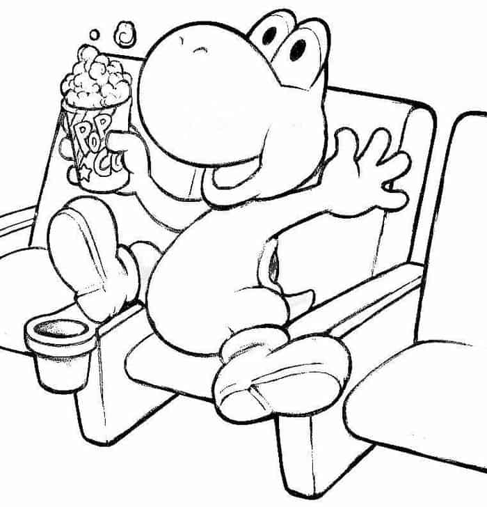 Mario Christmas Coloring Pages