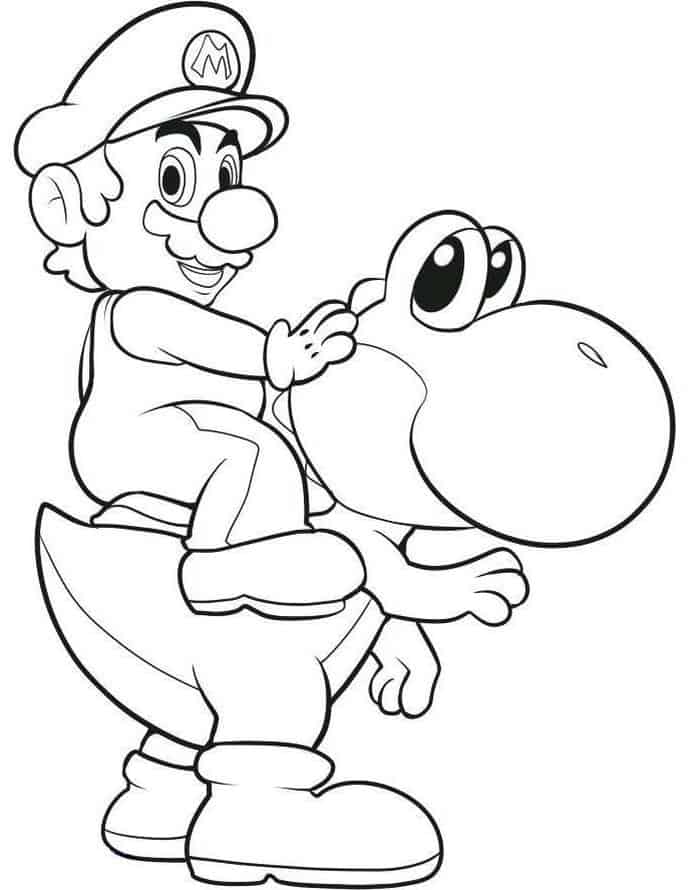Mario Galaxy Coloring Pages