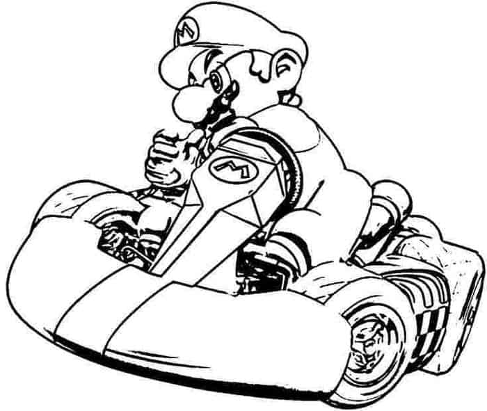 Mario Kart 8 Coloring Pages