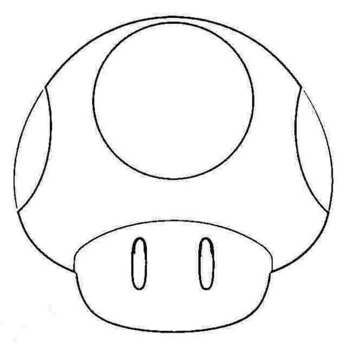 Mario Mushroom Coloring Pages