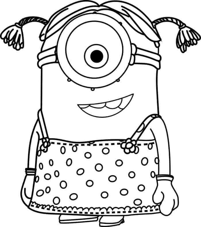 Minion Bob Coloring Pages