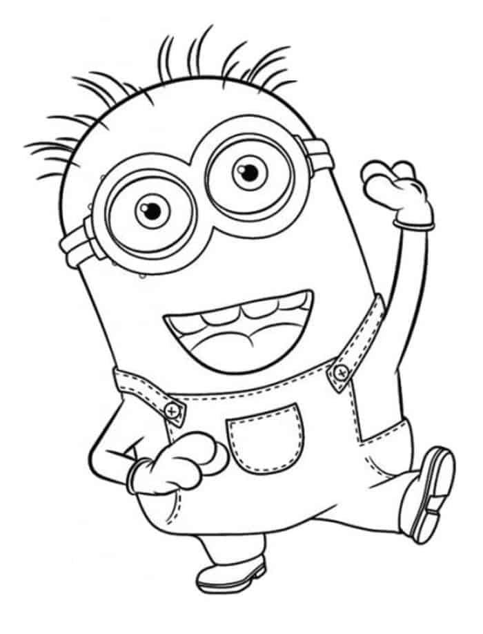 Minion Coloring Pages Bob