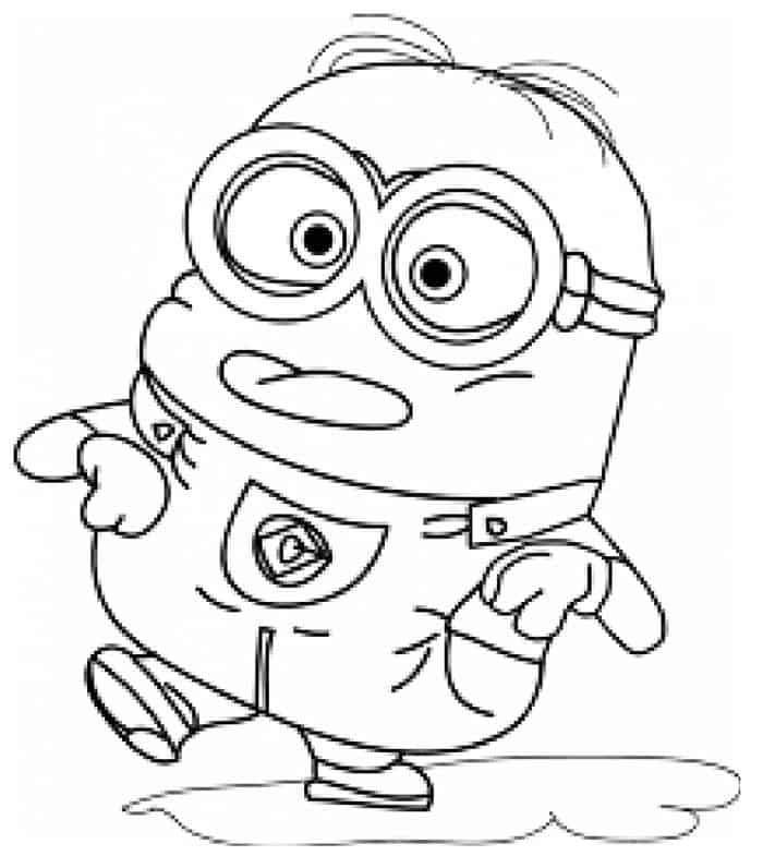 Minion Coloring Pages Despicable Me