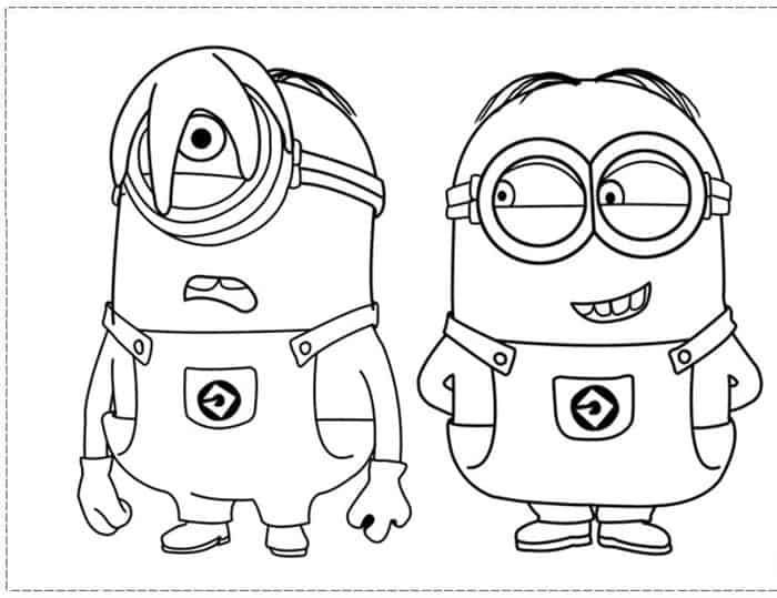 Minion Coloring Pages For Free
