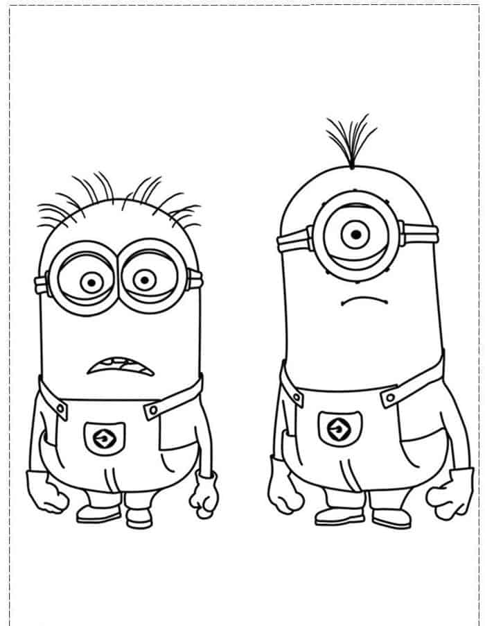 Minion Coloring Pages For Kids