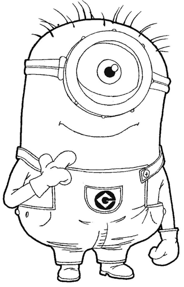 Minion Coloring Pages To Print Out