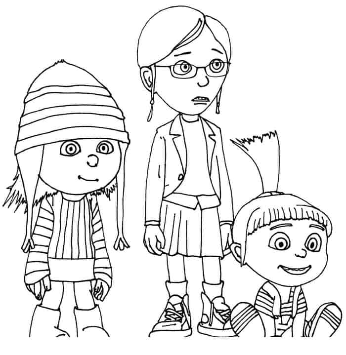 Minion Despicable Me Coloring Pages