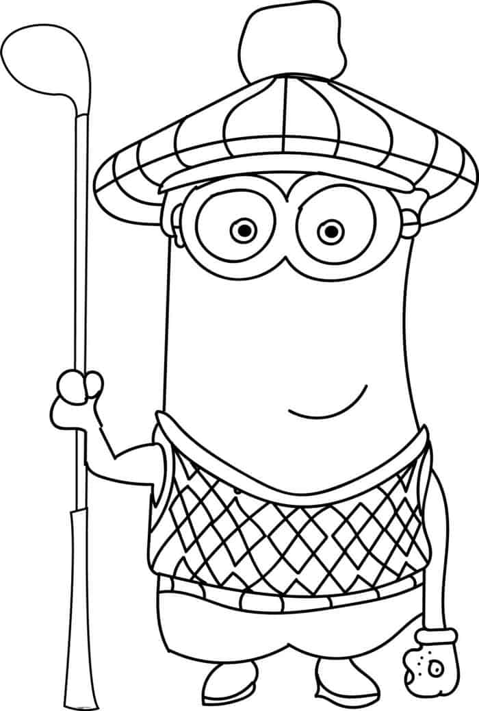 Minion Kevin Coloring Pages