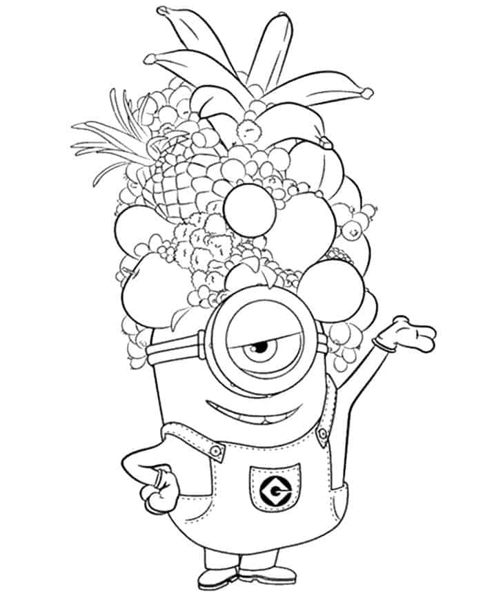 Minion Thanksgiving Coloring Pages