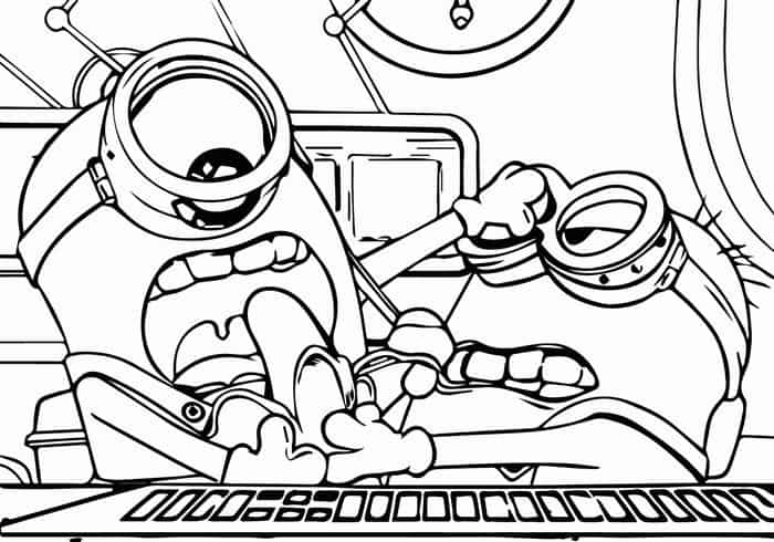 Minions Banana Coloring Pages