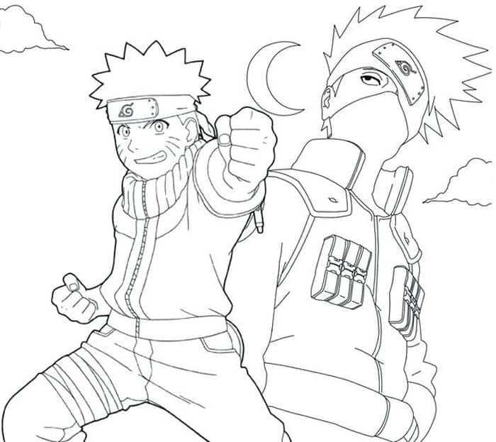 Naruto Coloring Pages Kakashi