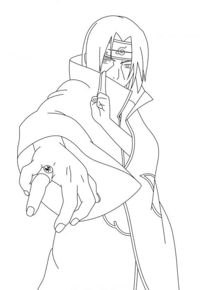 Naruto Shippuden Itachi Coloring Pages