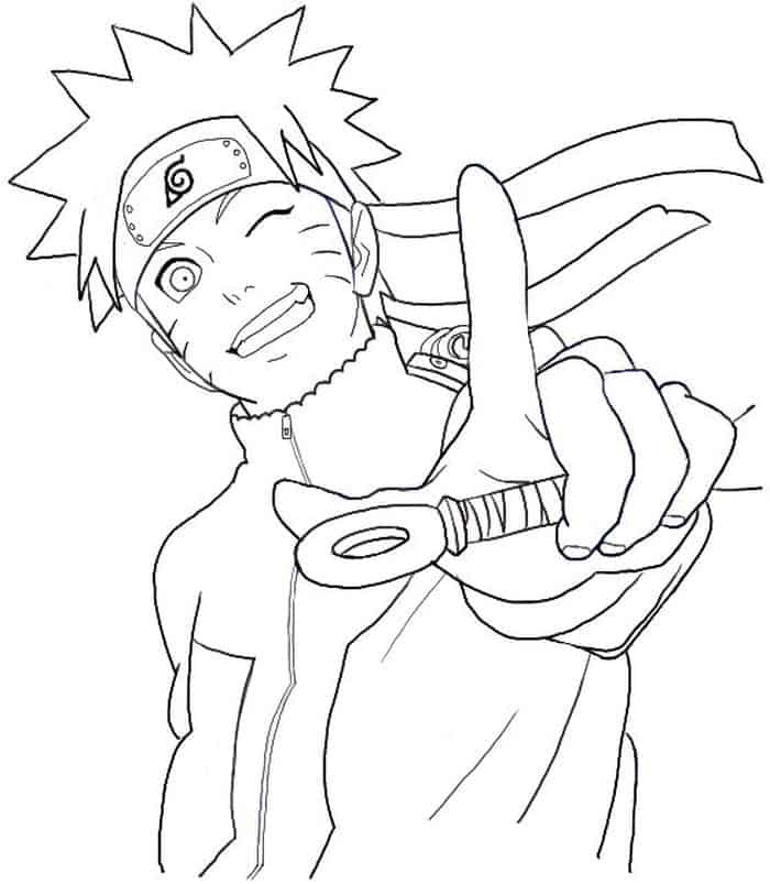 Naruto Uzumaki Coloring Pages