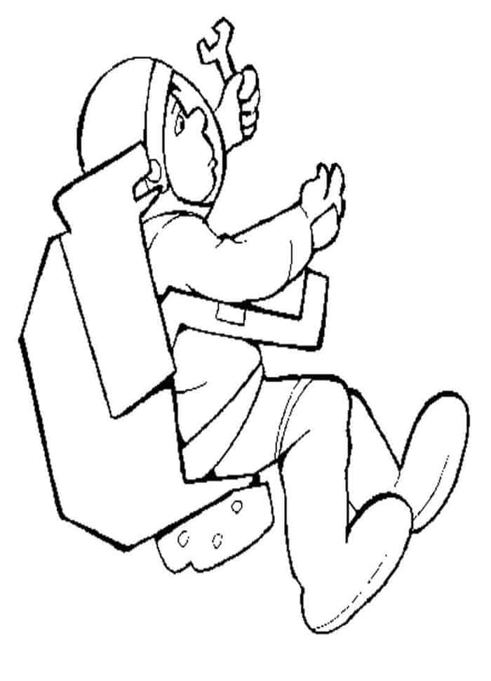 Nasa Astronaut Training Coloring Pages
