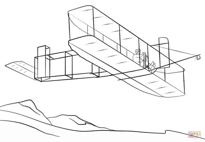 Old Airplane Coloring Pages