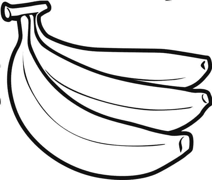 Old Banana Coloring Pages
