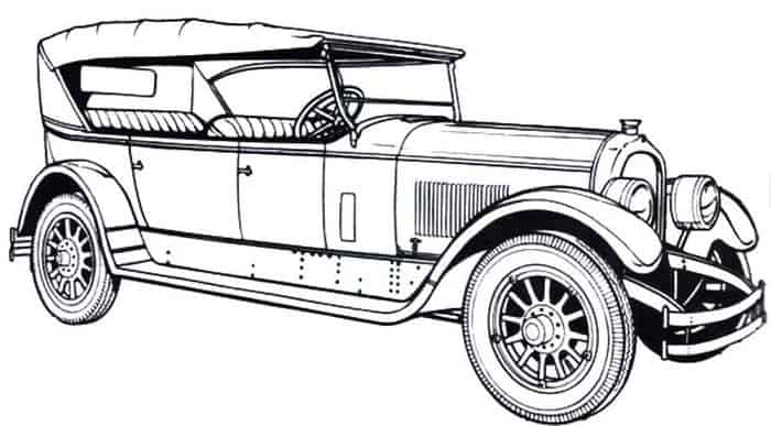 Old Car Coloring Pages